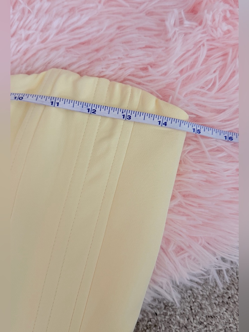 NWT Showpo AVERY Strapless Corset Mini Dress in Lemon Yellow size 6 - Picture 14 of 14
